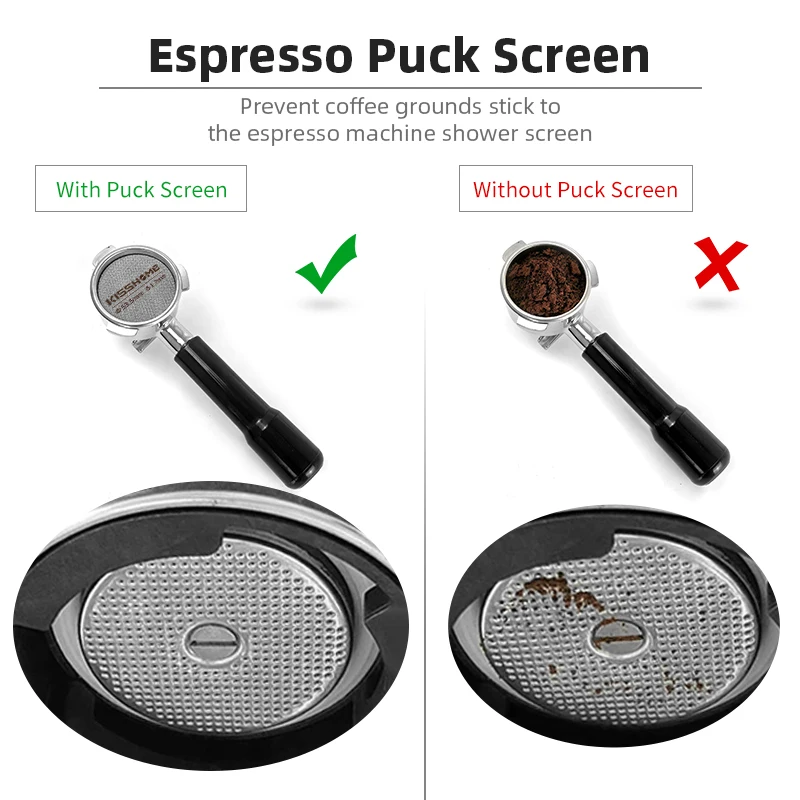 Reusable Espresso Machine Coffee Puck Screen Filter Tool