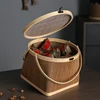 Natural Bamboo Handmade Storage Basket, Traditional Article Handicraft 3