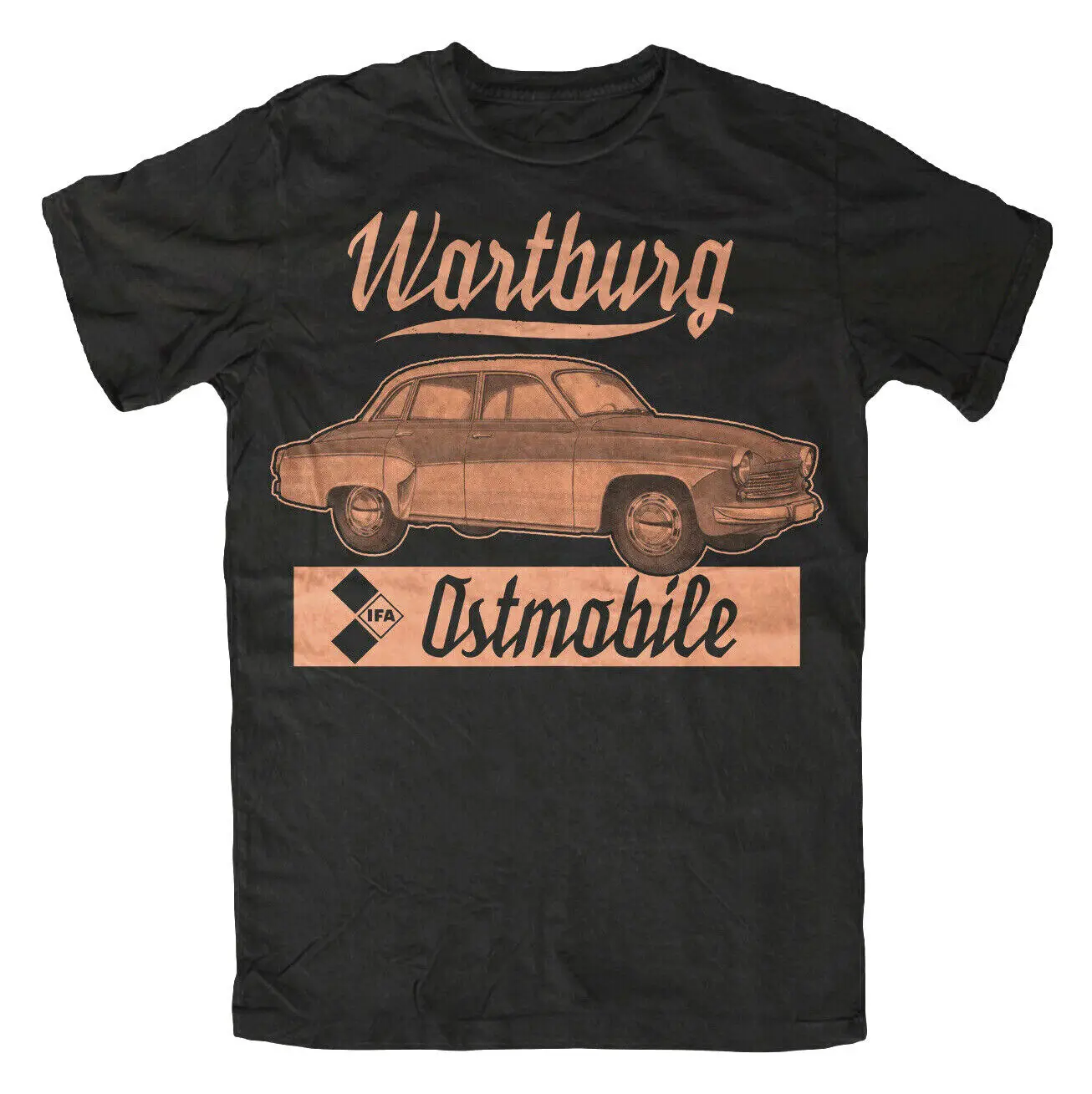 Ifa Wartburg T-Shirt Veb Eisenach Gdr Cartone Cult Simson Logo Trabant 353 312
