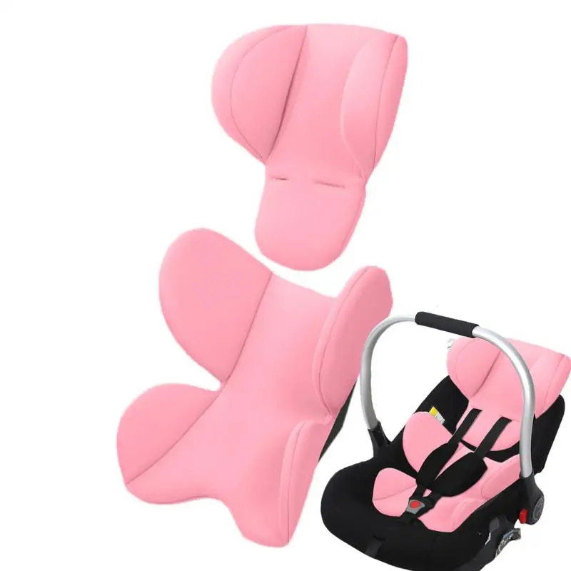 Baby Car Seat Insert Carseat Head & Body Support Head Neck Seat Insert Pad Extra Soft Car Seat Insert Cushion Pad Toddler Car