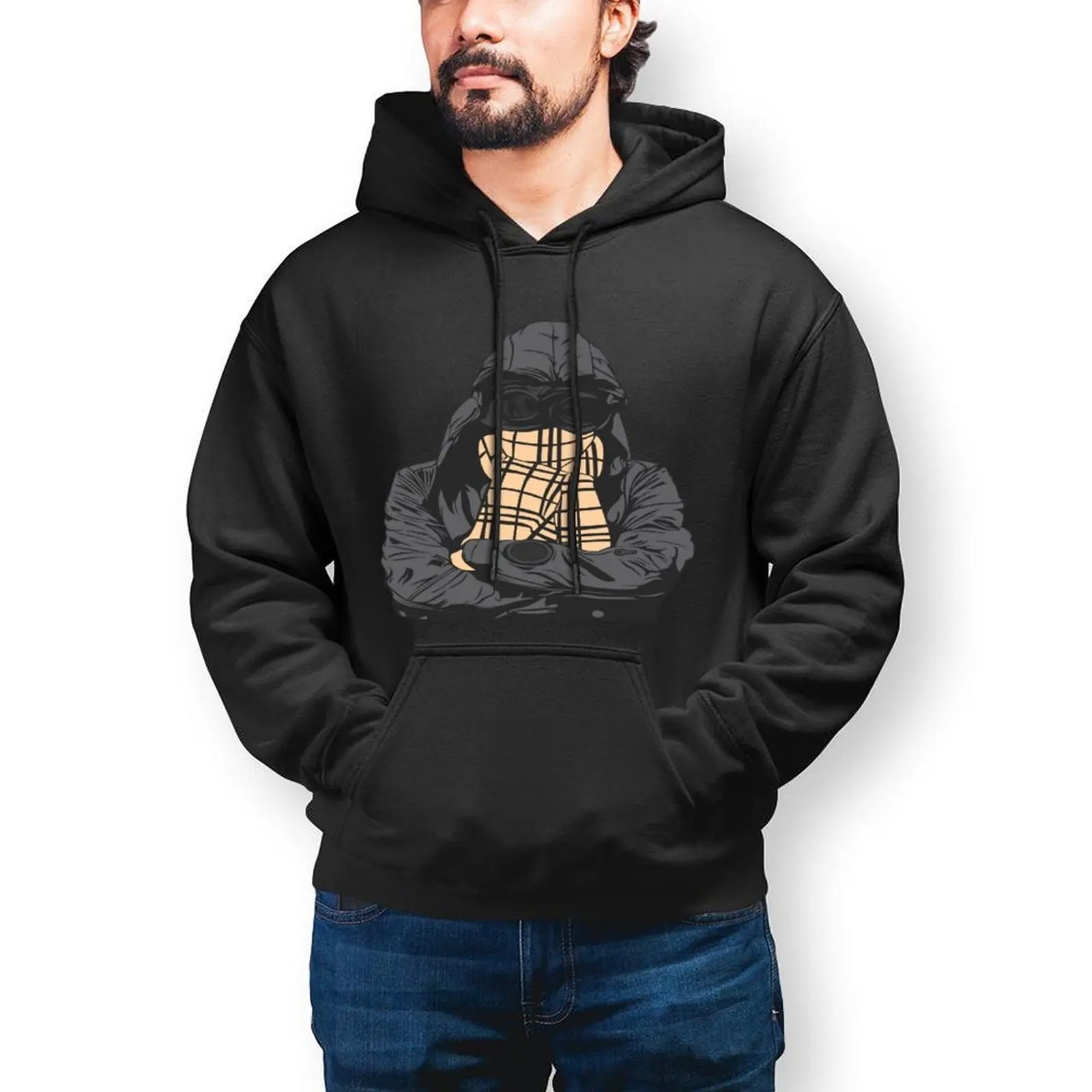 

Худи мужское свободное в Корейском стиле, с принтом