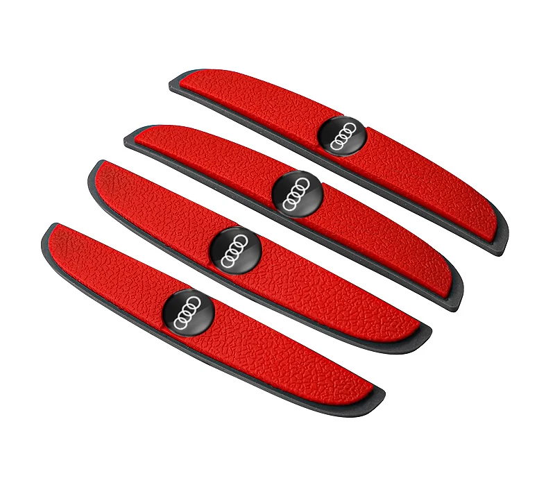 Car Logo Scratch Protector Strip – 4pcs Anti-Collision Corner Guards