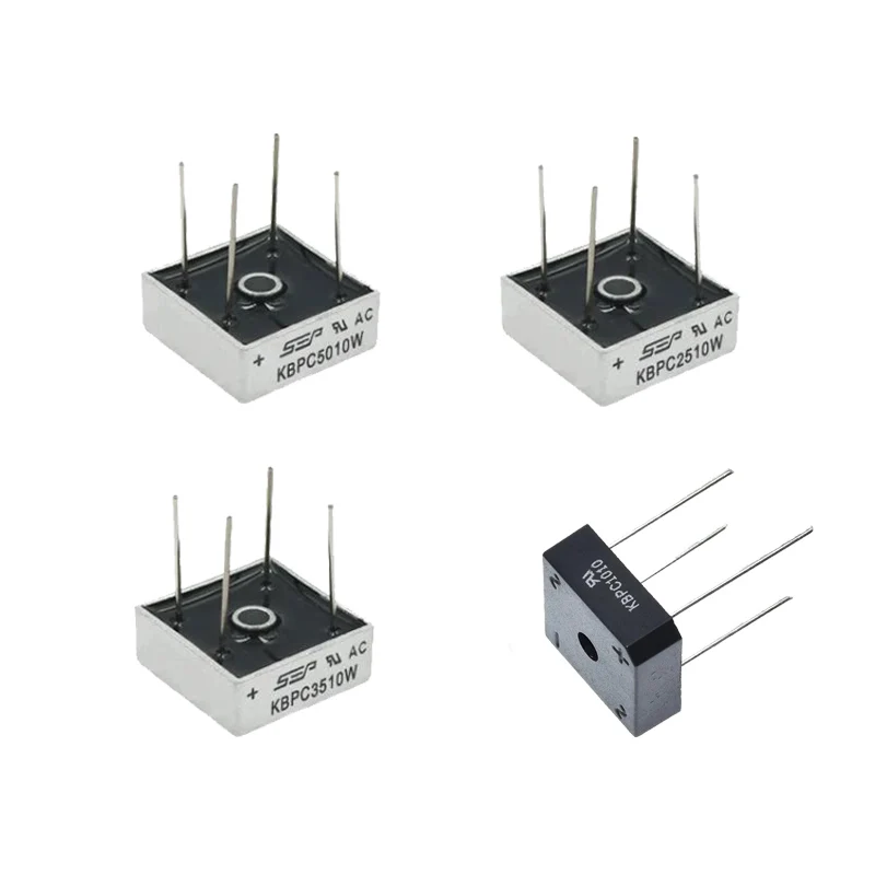 Diode Bridge Rectifier 2pcs KBPC1010 KBPC610 KBPC3510W KBPC5010W KBPC1510 KBPC2510 KBPC3510 KBPC5010 Diode Bridge rectifier diodes electrical rectifier diodes