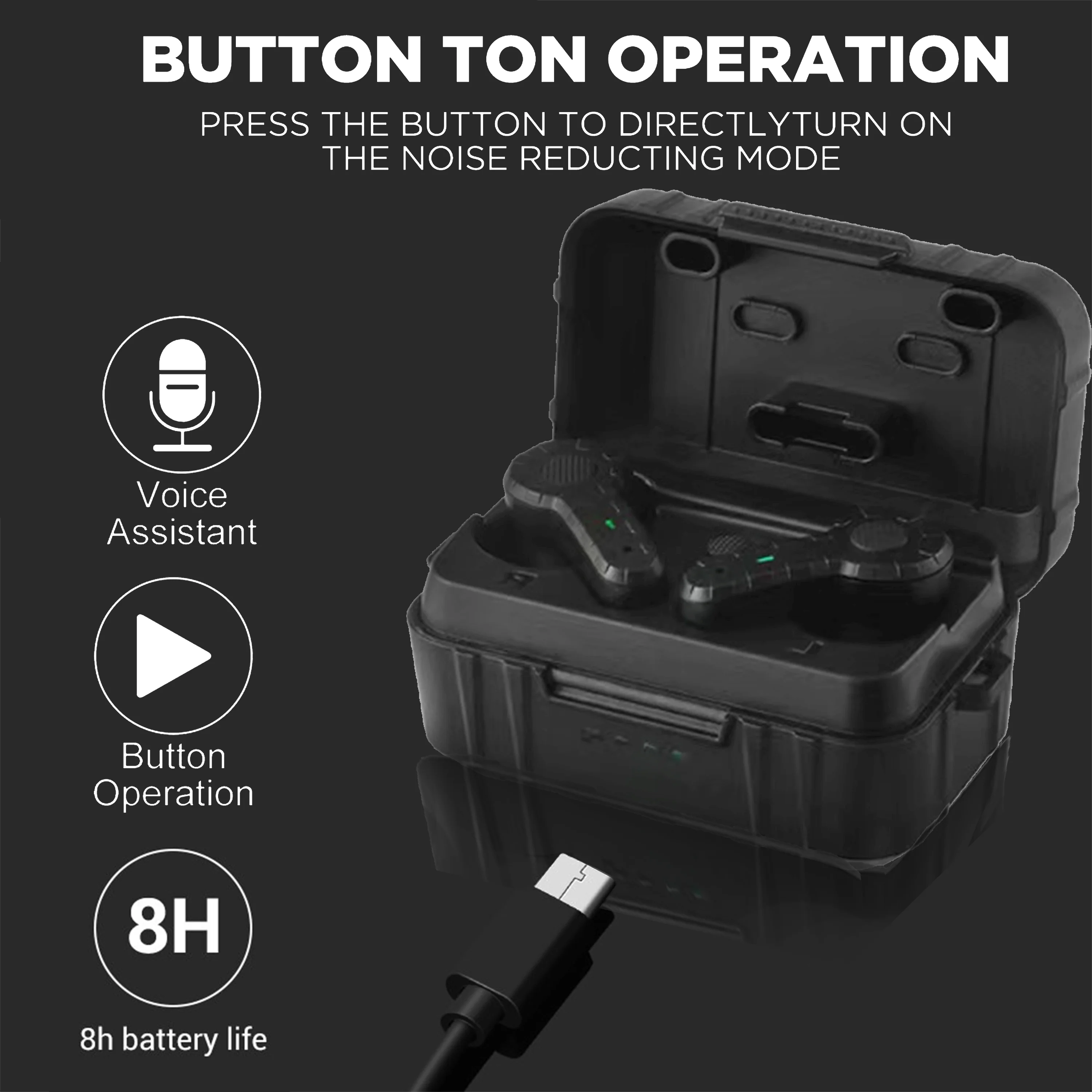 ARM NEXT Electronic Shooting Earplugs Noise Canceling Hearing Protection Earmuff Hunting Tactical Shooting Law Enforcement electronic earmuffs