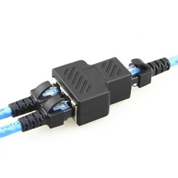 네트워크 케이블 분배기 커넥터, LAN 이더넷 어댑터, 2 포트, RJ 45, 8P8C, CAT5, CAT6
