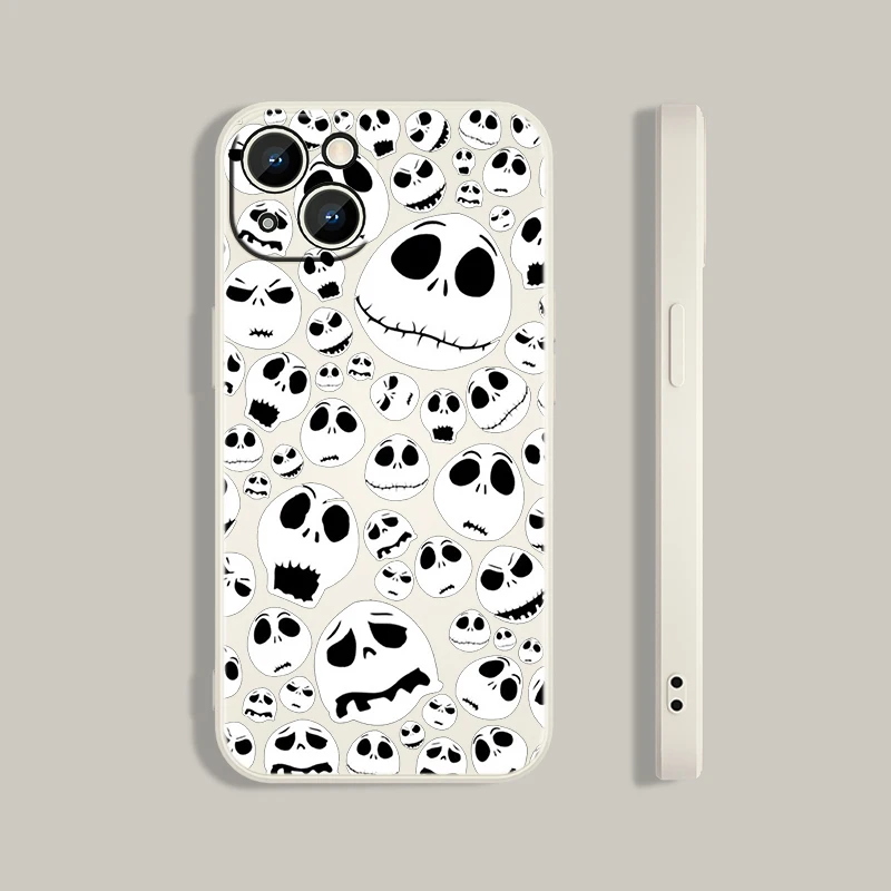 Disney The Nightmare Before Christmas For Apple iPhone 13 12 11 Pro Max mini XS XR X 8 7 6S 6 Plus Liquid Silicone Phone Case apple iphone 13 pro max case
