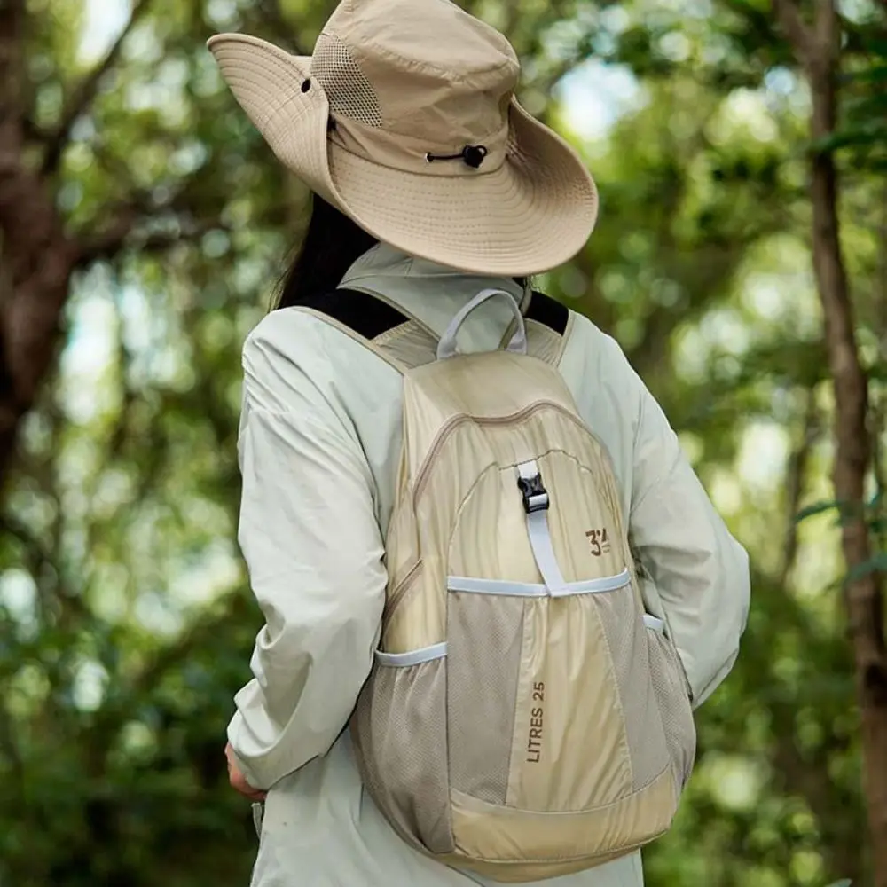 Adjustable Straps Foldable Backpack Large Capacity Waterproof Hiking Daypack Mountaineering Bag Compact Ultralight Backpack