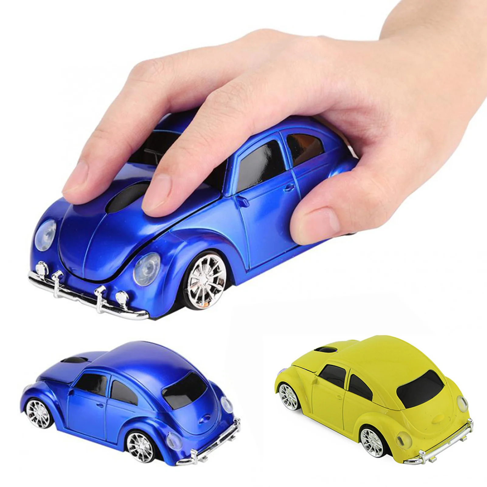 2.4Ghz Mini 1200DPI Wireless Mouse Cute Car Shape with Receiver Wireless Optical Mouse USB Scroll Mice for Tablet Laptop Compute computer mouse gaming