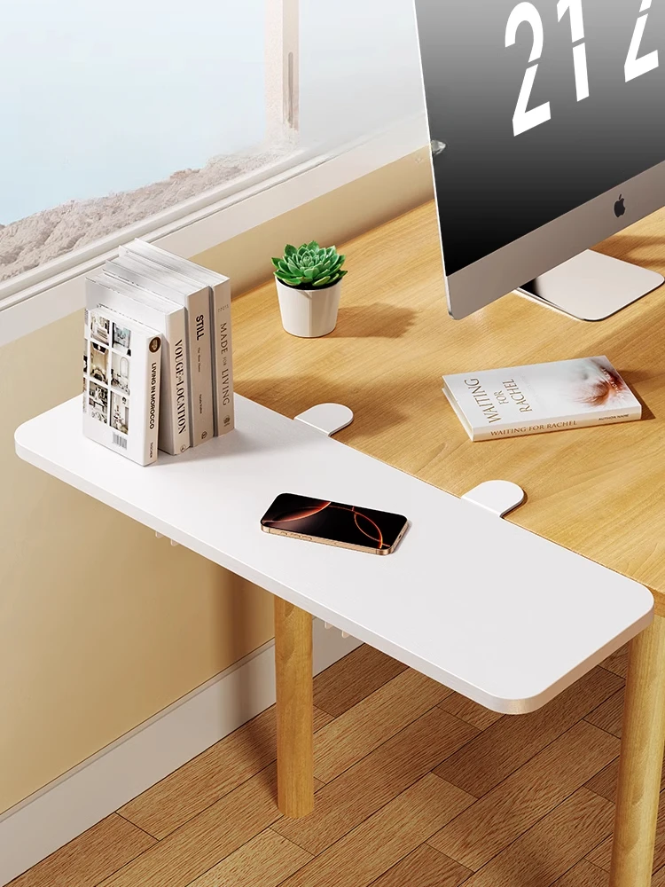 Eary Foldable Wooden Desktop Extender Tray Table Plate Extending Board Office Computer Working for Keyboard Mouse Hand Protector 2