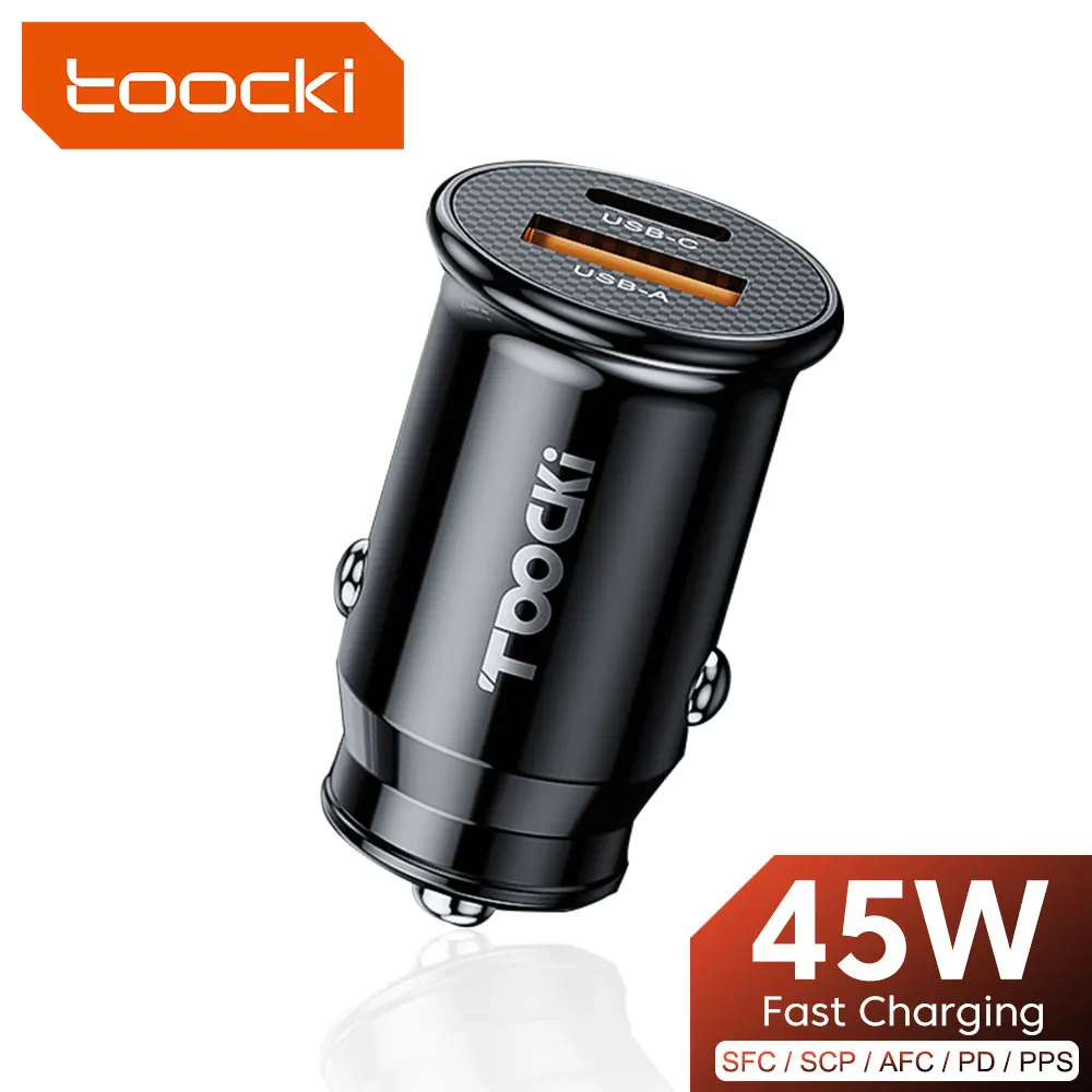 Phone Charger Car Charger Car Phone Charger Toocki USB C Car Charger QC4.0 45W