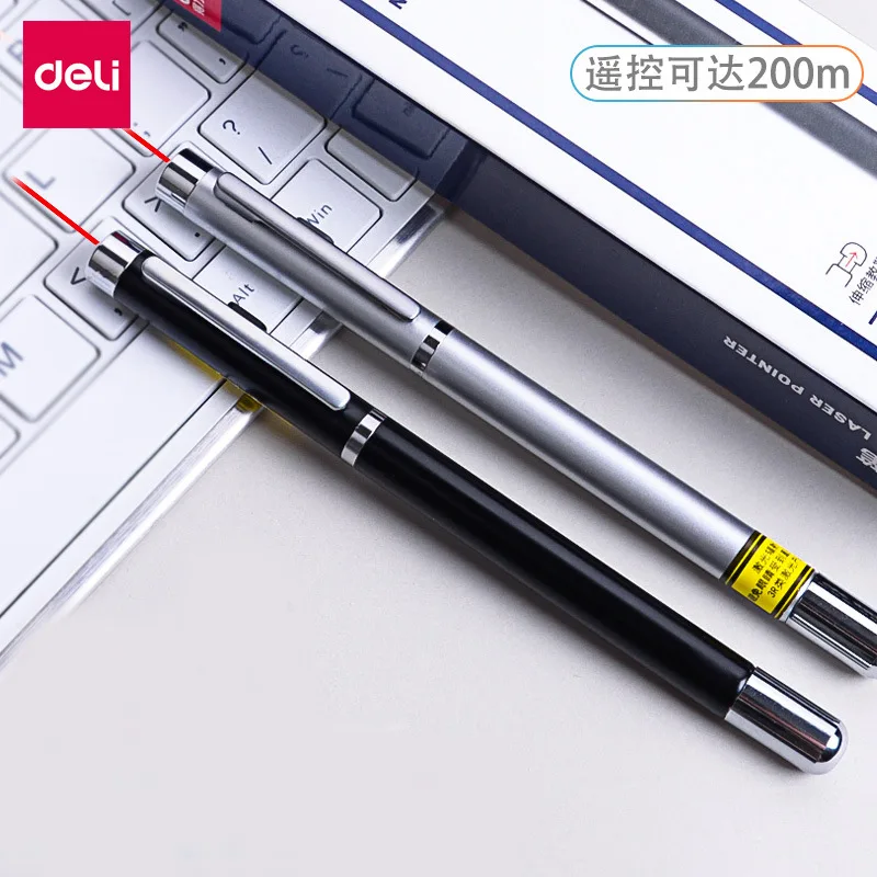 

Deli Electronic Teaching Pen 3933/3934 Infrared PPT Speech Projection Pen Conference Laser Pen Teaching Whip Pen laser pointer