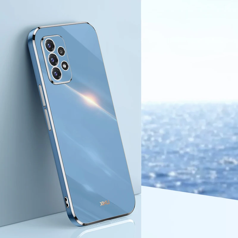 Luxury Silicone Back Cover with Plating Frame Design