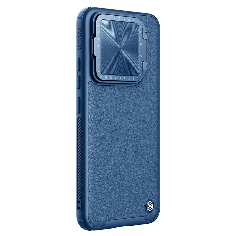 Nillkin Prop Leather Case For Xiaomi Mi 14 Mi14 Pro Lens Peeping Stand Cover With Card Slot Back Cover Cases