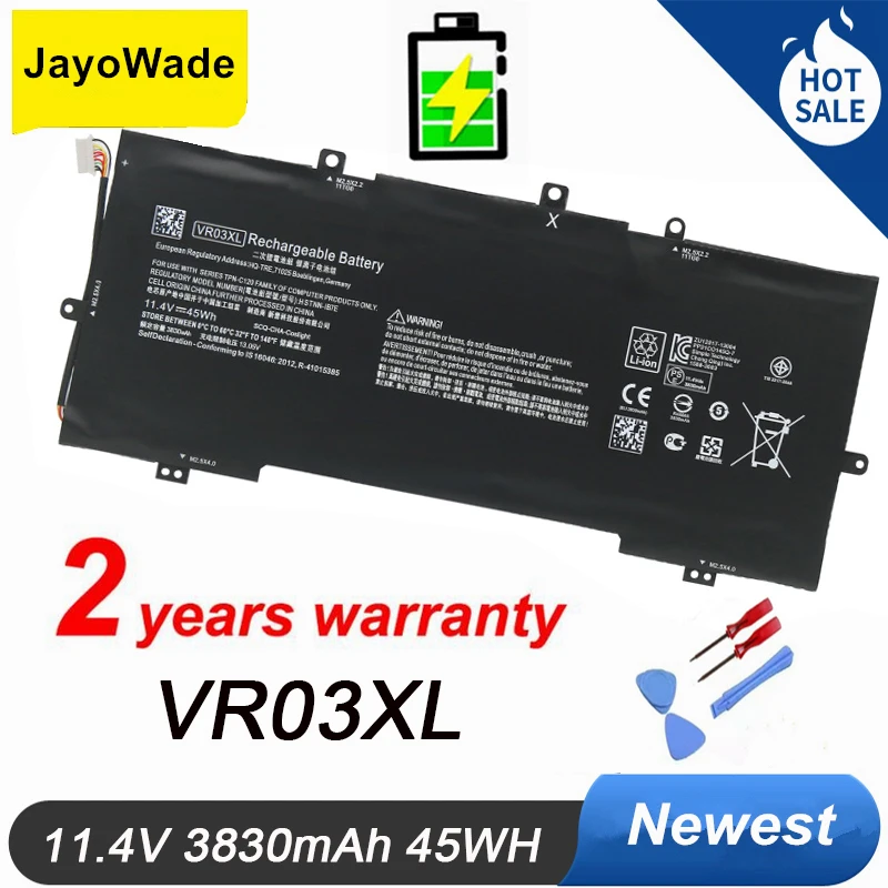 

11.4V 45WH VR03XL Laptop Battery For HP Envy 13-D051TU D056TU D025TU 13-D046TU TPN-C120 HSTNN-IB7E VR03XL Notebook Batteries