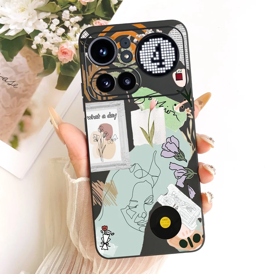 Cute Lucky Letters Fashion Cartoon Painted Cover Case