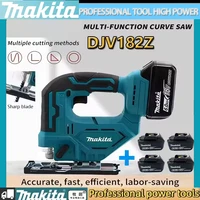 Makita DJV182Z Cordless 18V Lithium Battery Rechargeable Electric Jig Saw Curve Saw Woodworking Cutting Multifunction Saw