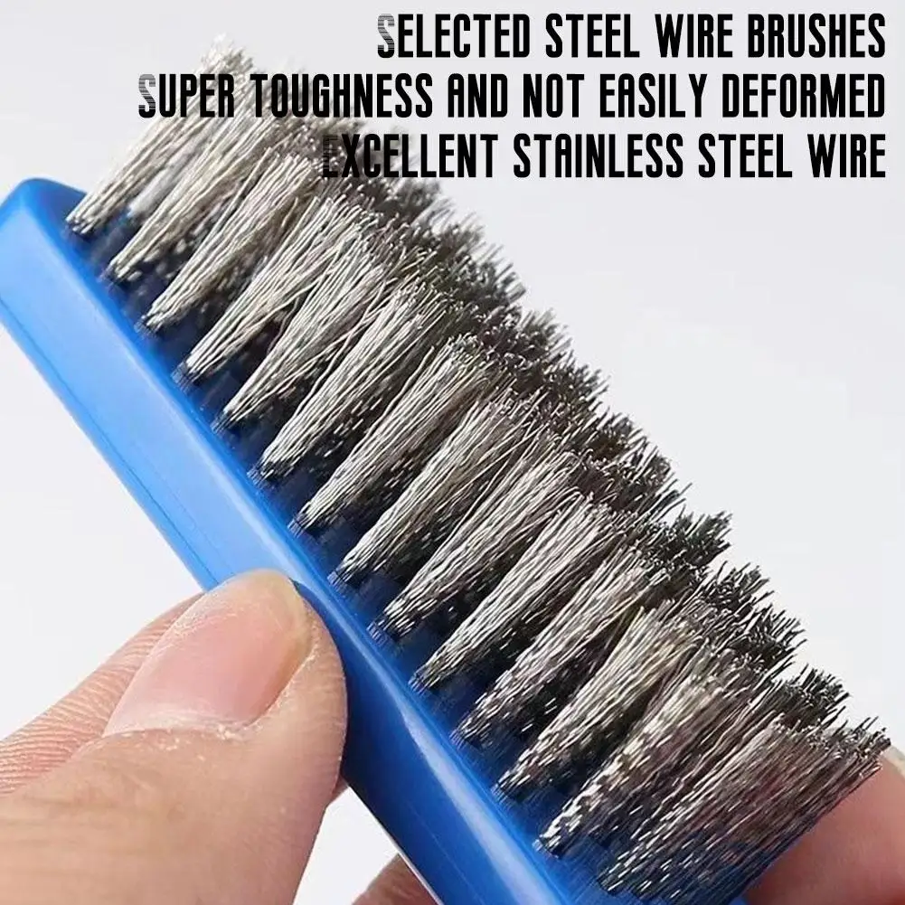 Durable Stainless Steel Wire Brush with Ergonomic Handle - Ideal