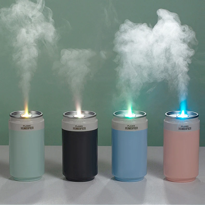 USB Air Humidifier 260ml Cup Size Cool Mist Maker For Car Bedroom Home Air Purifier H2O Humidifiers with RGB Color Candle Lights 4