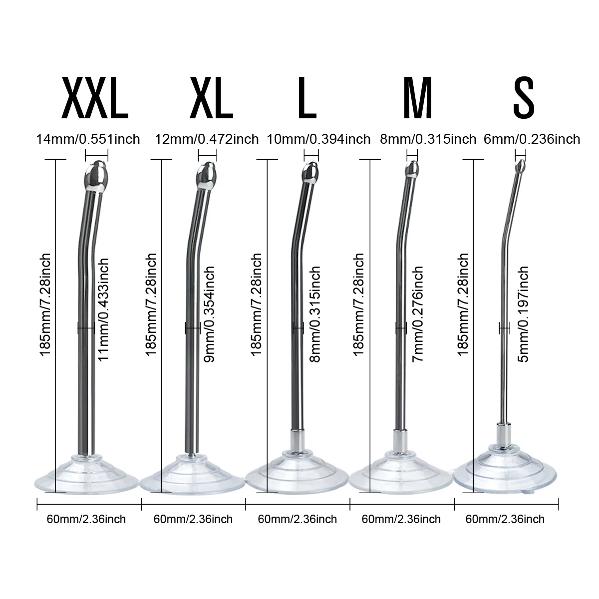 Stainless Steel Suction Cup Urethral Insert Man's Horse Eye Stick Dilator Urethral Plug Masturbation Toy Metal Adult Sex Toys