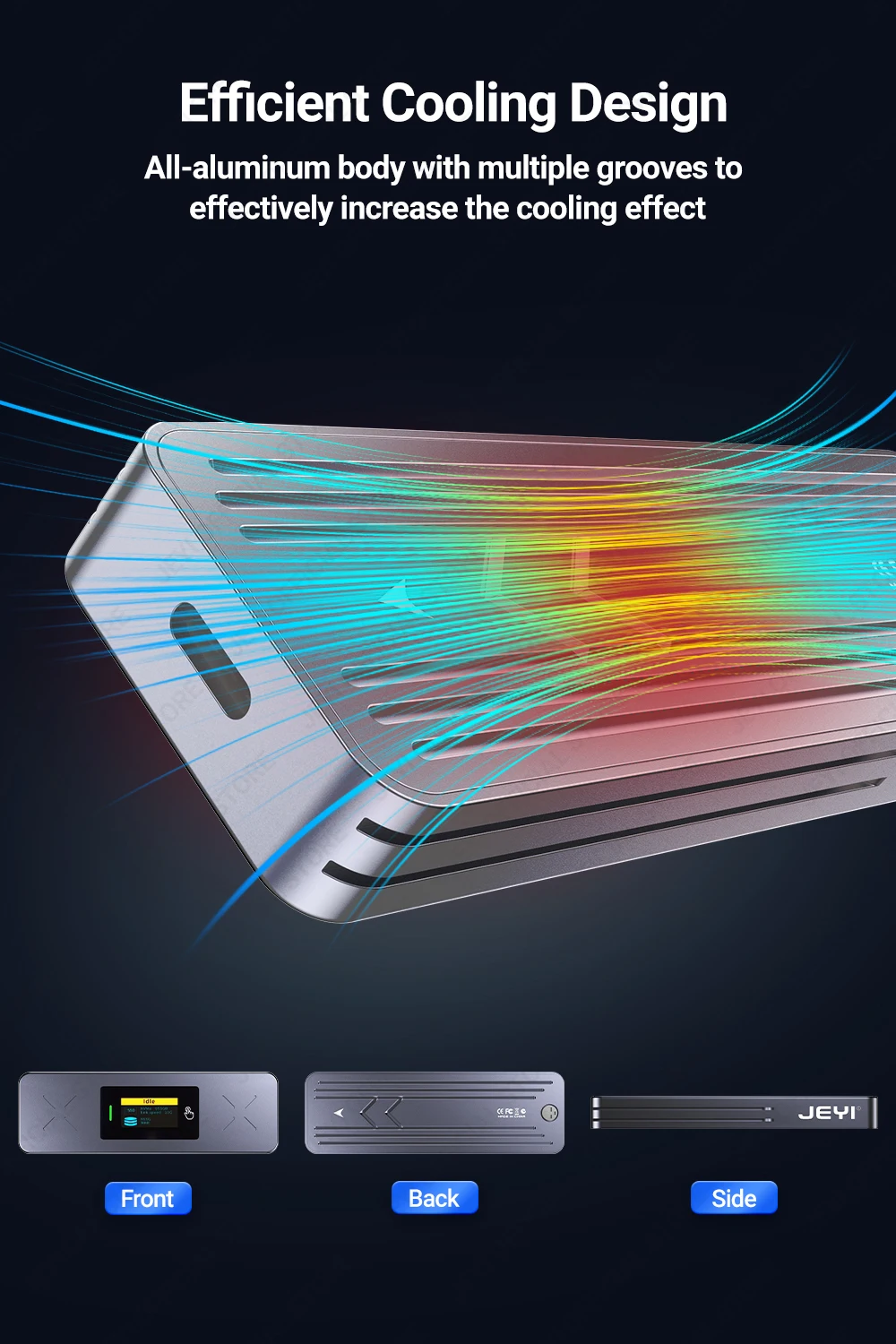 Enclosure, USB 3.2 Gen 2 10Gbps, Suporte