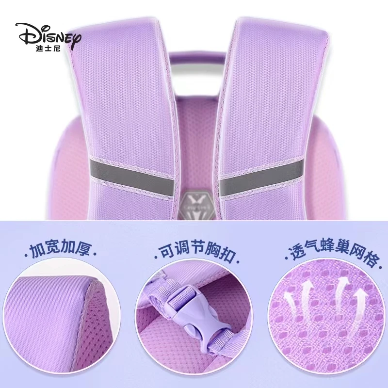 2022 Disney Frozen School Bag For Girls Elsa Anna Primary Student Shoulder Leisure Fashion Orthopedic Backpack Grade 1-3 Mochila