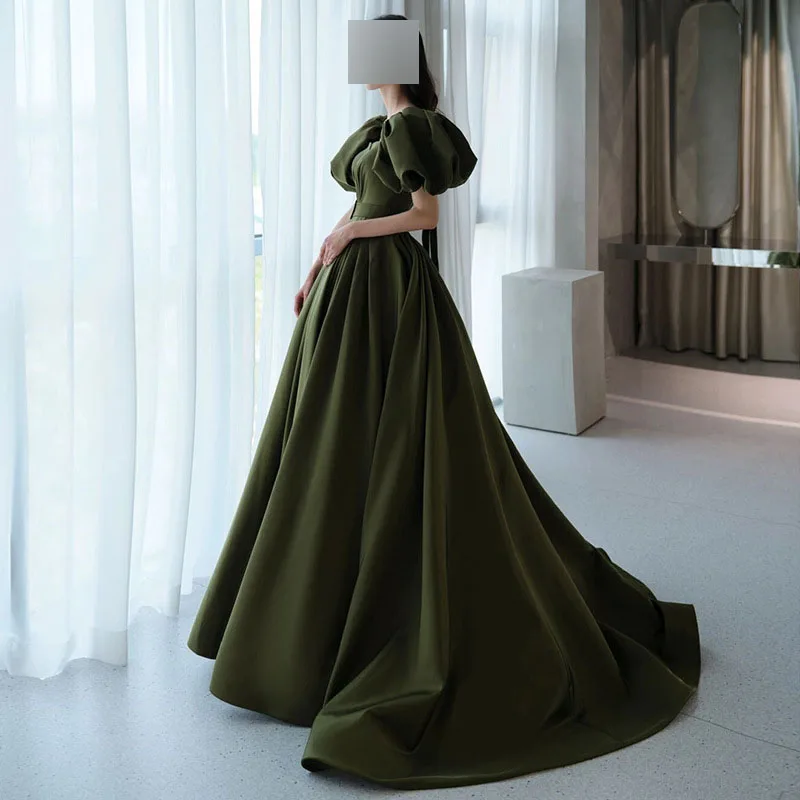 

Бальное платье с пышными рукавами, женские платья для Quinceanera, платье для выпускного вечера со шлейфом, платье для вечеринки