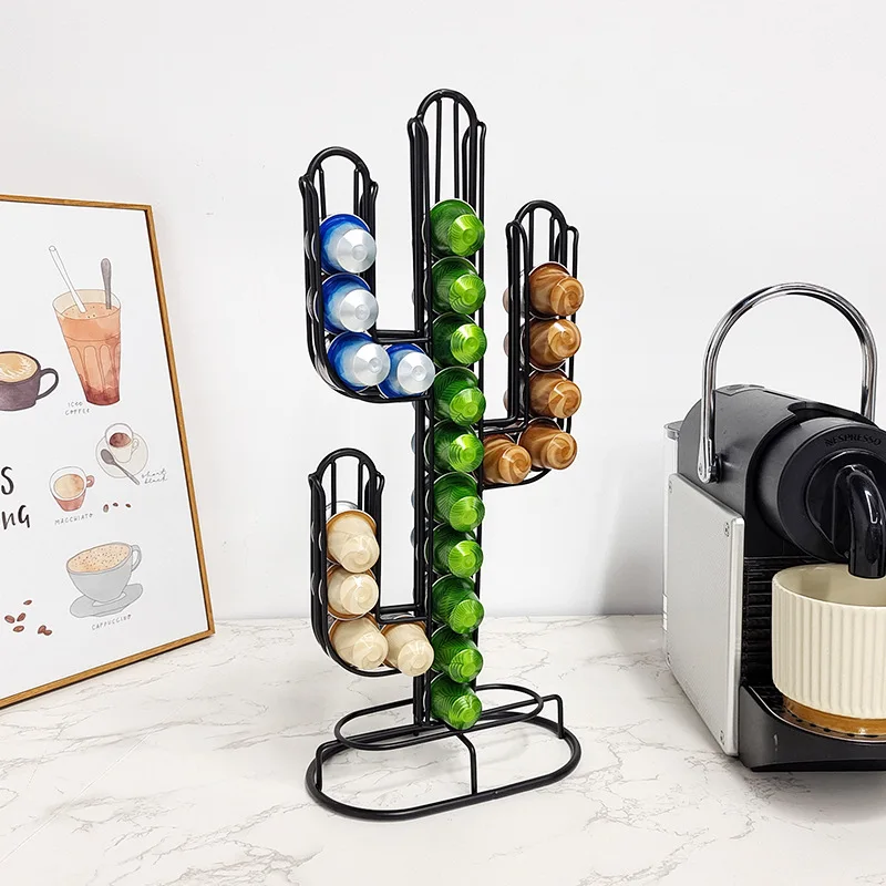 Rotatable Nespresso Vertuo line Coffee Pod Holder Display Capsule Rack  Tower Storage Shelves For 20 Cups Capsule - AliExpress