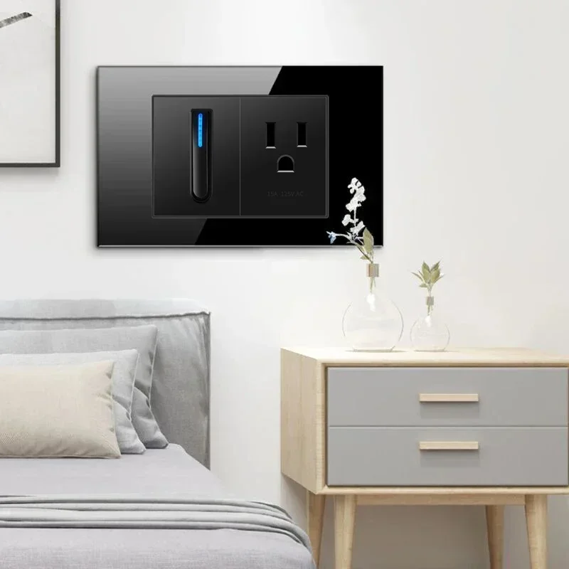 americana painel de vidro eua mexico interruptor eletrico luz piano 05
