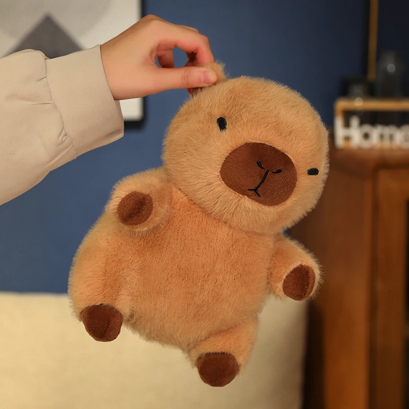 Cute Capybara Plush Doll with Clothes and Accessories
