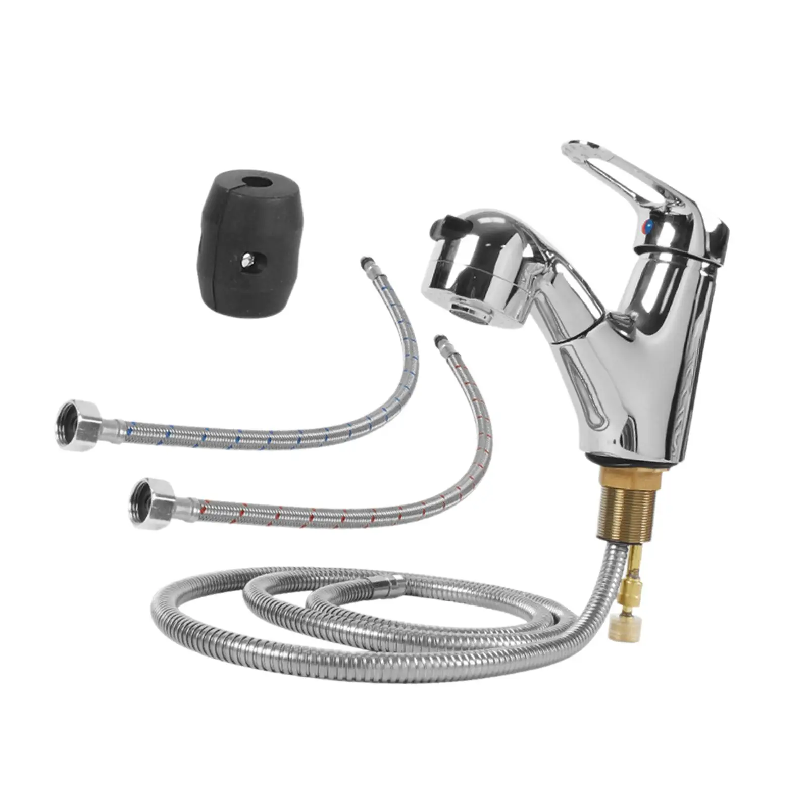 RV 욕실 수도꼭지, 사용하기 쉬운 샤워 스프레이 실버, 모터홈 Rvs