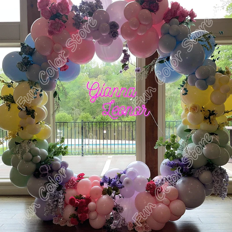 

200pcs Macaron Blue Birthday Party Balloons Garland Wedding Backdrop Free Shipping Latex Events Ballons Baby Shower Decoration