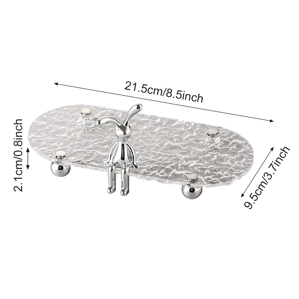 1pc Rabbit Bathroom Tray, Acrylic Washstand Tray for Two Cups, Waterproof Storage Tray, Home Organizing & Storage, Room Decorati 5