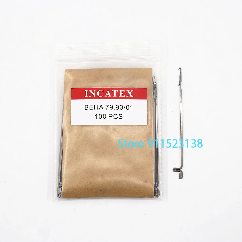 Incatex 뜨게 바늘, BEHA 79.93 01, 시마 세이키 중국 뜨게 기계용, 10G 바늘, 500 개