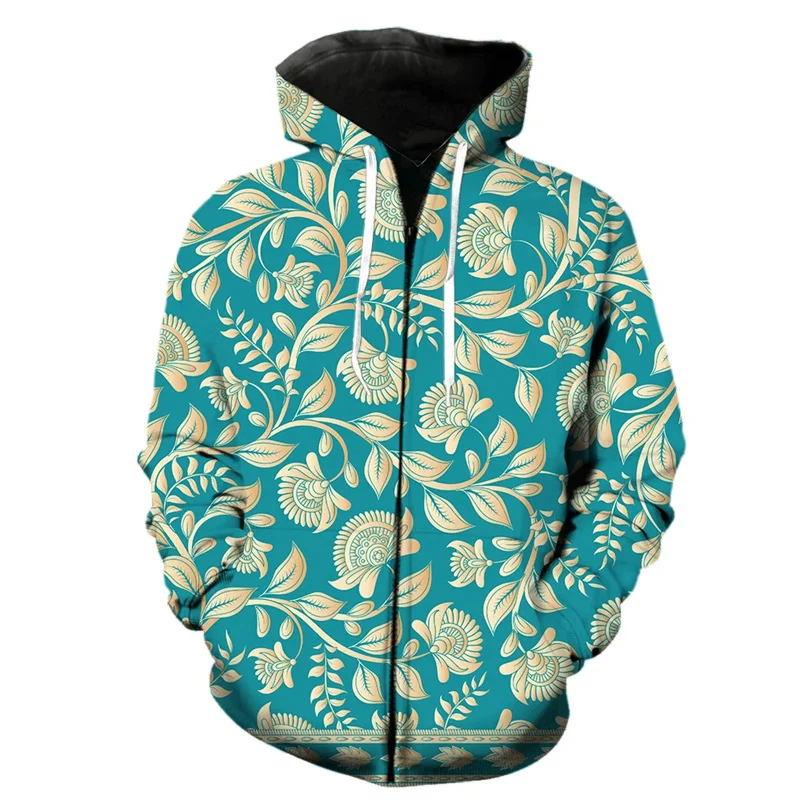 thumbnail image 1 of Sudadera con capucha con cremallera y estampado floral 3D exótico retro para hombre, chaquetas de moda de gran oferta, sudaderas divertidas y geniales, camisetas de hip hop, sudaderas con capucha de c, 1 of 5
