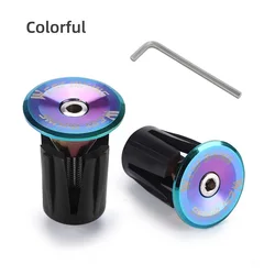 Aluminum Alloy Multi - Color Bike Handlebar End Plugs (Colorful)