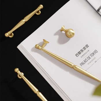 ใหม่หรูหราฝรั่งเศสตู้มือจับประตู,Gold High-End เฟอร์นิเจอร์ลิ้นชัก,สังกะสีอัลลอยด์ตู้ครัวเดี่ยวดึงขนาดเล็ก 1