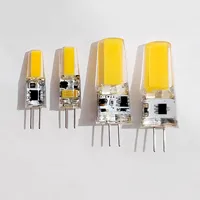 หลอดไฟ LED COB G4 10 ชิ้น ปรับความสว่างได้ 6W 9W ขั้ว E14 หลอดไฟ LED AC/DC 12V 220V หลอดไฟ G9 COB สปอตไลท์ โคมไฟระย้า ใช้แทนหลอดฮาโลเจน 2