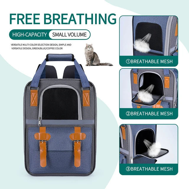 Backpack Travel Tote Cat Carrier Bag Outdoor Pet Shoulder bag Pet Dogs Cats Portable Bag  for Cats Dogs Travel Outdoor 2