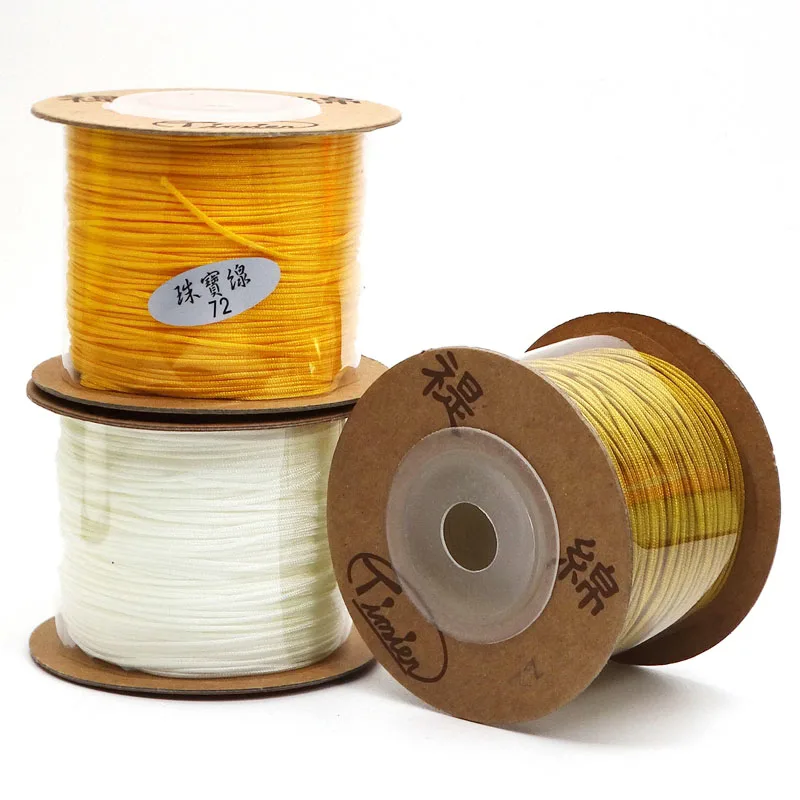 Model Number 72 Jewelry Thread DIY Hand-Made Rope 0.8mm 100meters/roll Rope Jewelry Bracelet Jade Line Strong Beautiful