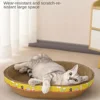 Cat Scratching Board Protect Furniture Grinding Claw Toys Oval Corrugated Paper Wear-resistant Cat Nest Cat Accessories 5