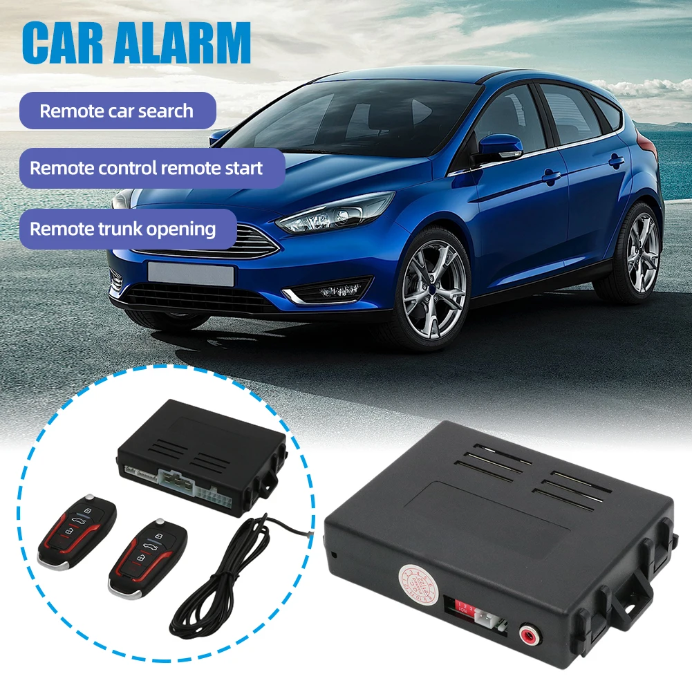 Universal Car Burglar Anti-Theft Alarm Wireless Remote Control Alarm with  Switch Car Security System LED Warning for 12V Vehicle AliExpress