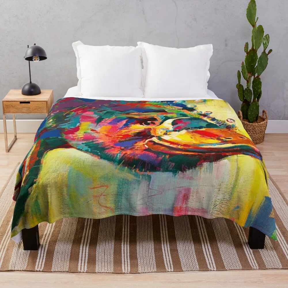 

Duck-Billed Platypus - Australian mammal Throw Blanket Hairy Shaggy Blankets