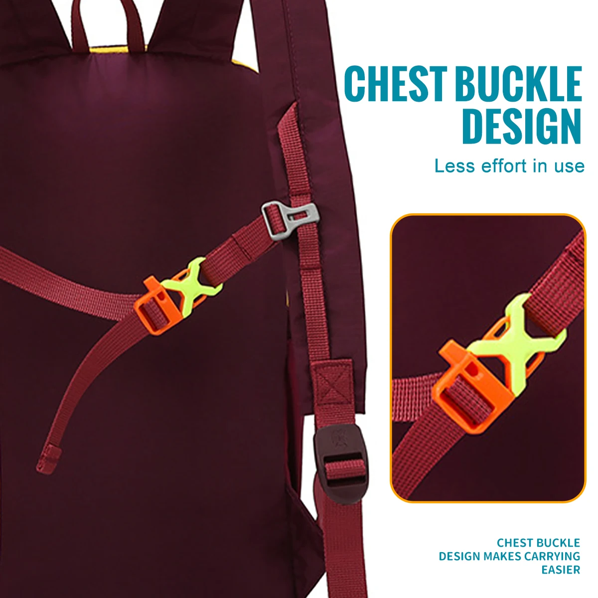 WRELS Sports Backpack Large Capacity Gym Bag Waterproof Anti-Theft Travel Backpack Lightweight Outdoor Camping Cycling Backpack