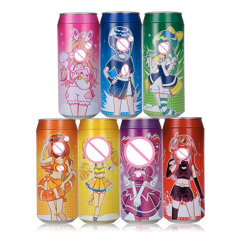 Male Masturbator YUU 7 Colors Hidden Canned Anime Pussy Masturbation Egg Artificial Vagina Extended Canned Toys