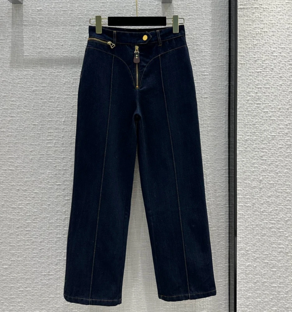 

Korean Autumn Chic Women High Quality Vintage High-rise Jeans C296