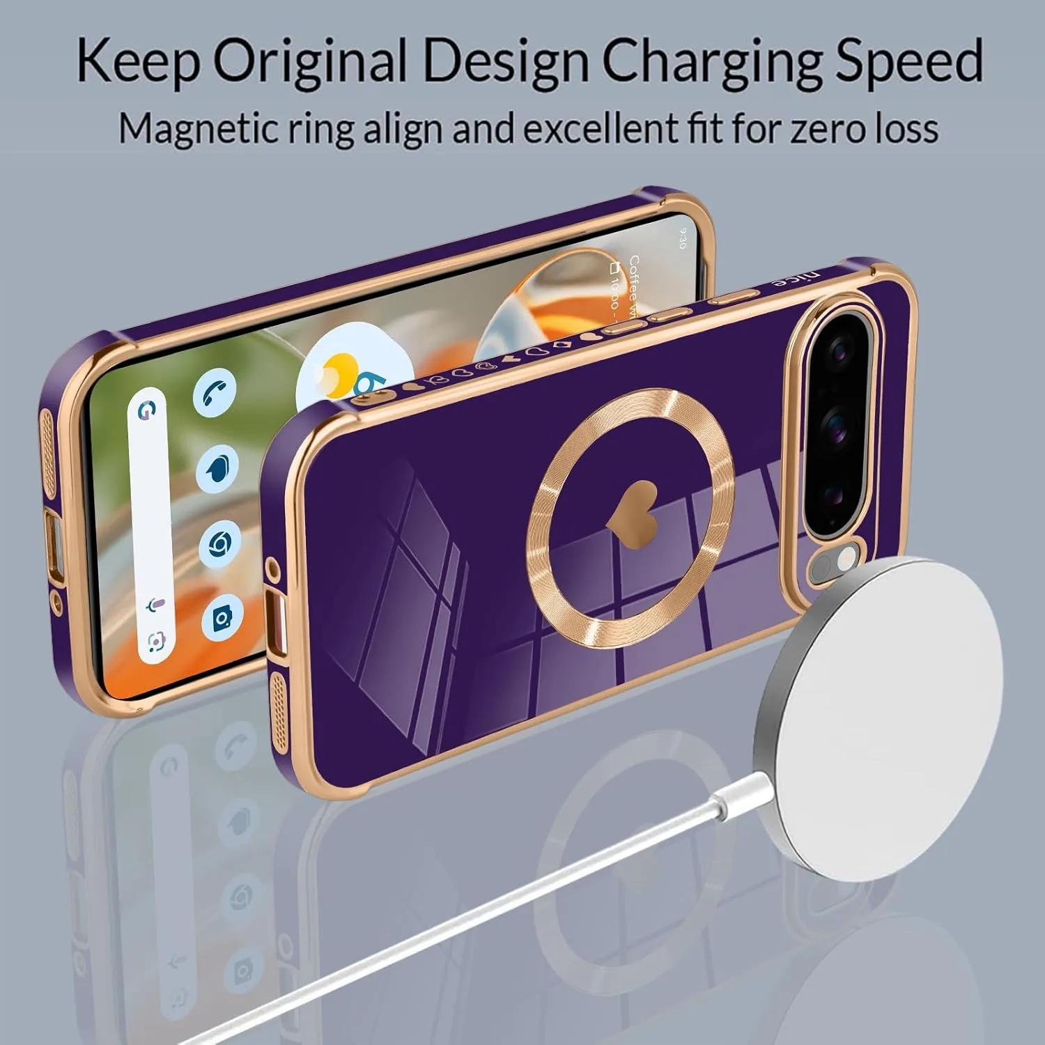 Magnetic Love Electroplating Shockproof Case