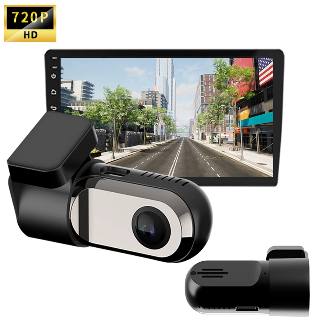 Mini HD Car Video Recorder Hidden DVR Dash Cam 24 Hours Parking Monitor Car Driving Record 720P HD USB Dash Camera