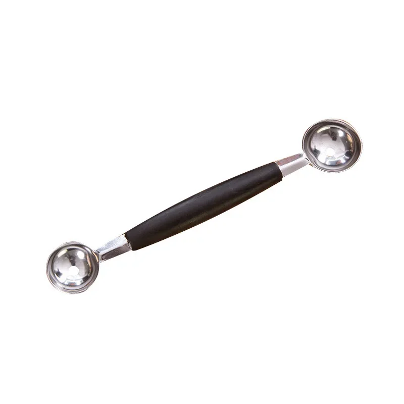 2in1 Dual-head Fruit Ball Carving Knife Kiwi Fruit Waterlemon Scoop Melon Digger Jar Mashed Potato Baller Ice Cream Spoon
