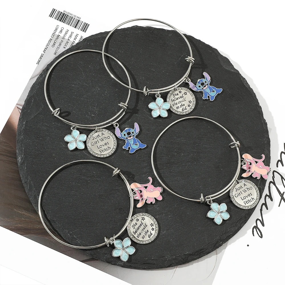 Braccialetti Regolabili Stitch - Set 2 Pezzi Rosa E Blu | Per Fan Di Lilo E Stitch - Foto 12