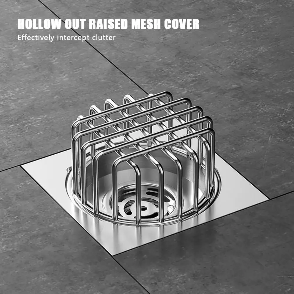 Round Roof Floor Drain Anti-blocking Stainless Steel Balcony Drainage Cover Large Displacement Rain Pipe Cap